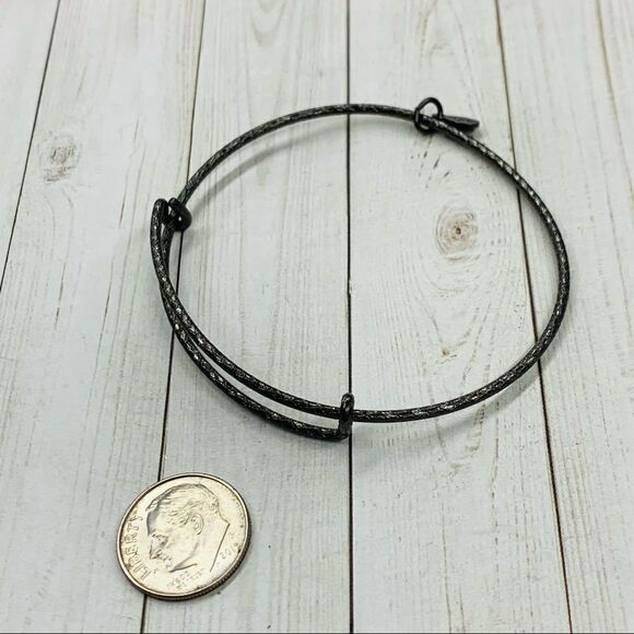 Alex and Ani Textured Gunmetal Bracelet - Picture 1 of 2